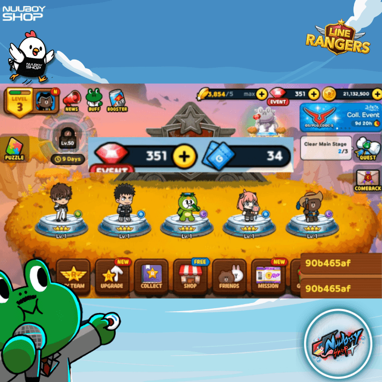 LINE RANGERS ไอดีเทพสุดแกร่ง .