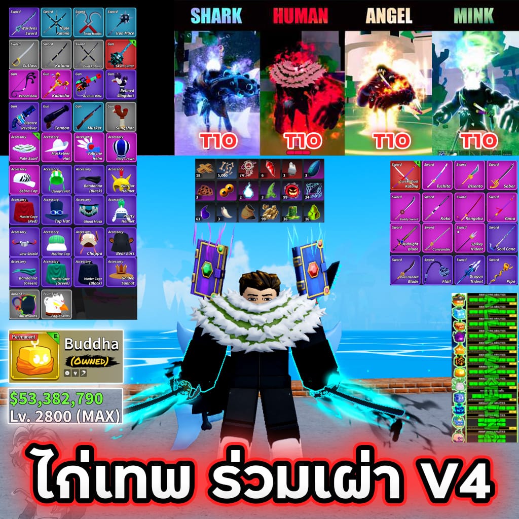 ไอดีเทพร่วมเผ่า V4 T10 + ผลถาวร🔥