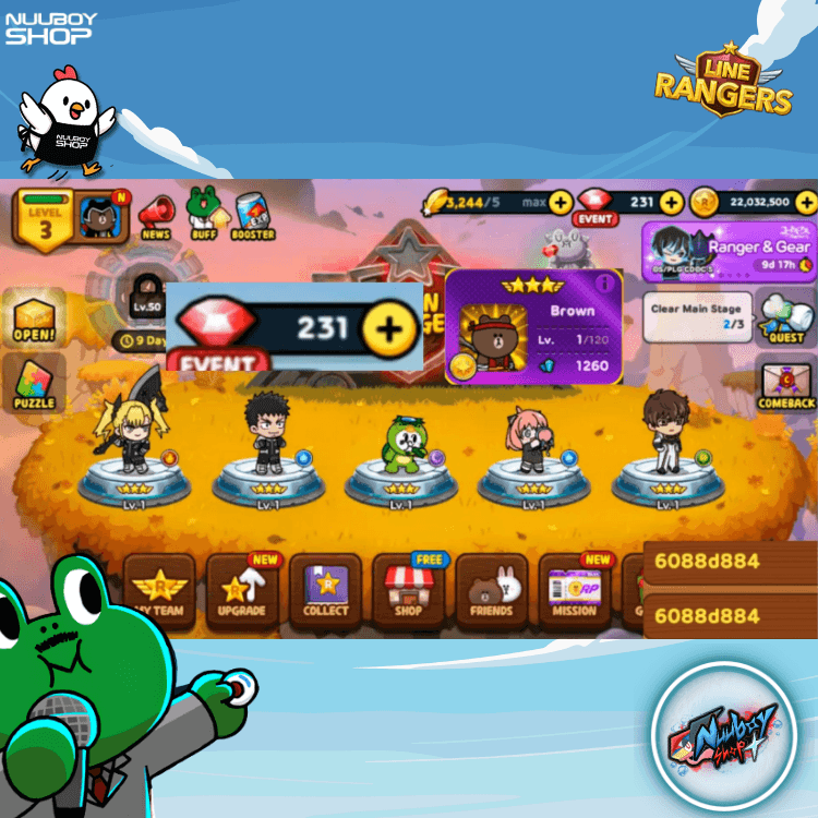 LINE RANGERS ไอดีเทพสุดแกร่ง 