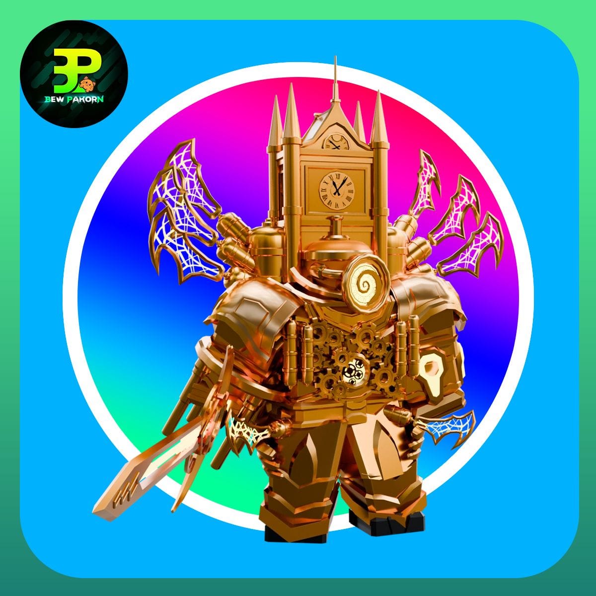 🛵 Upgraded Titan Clockman