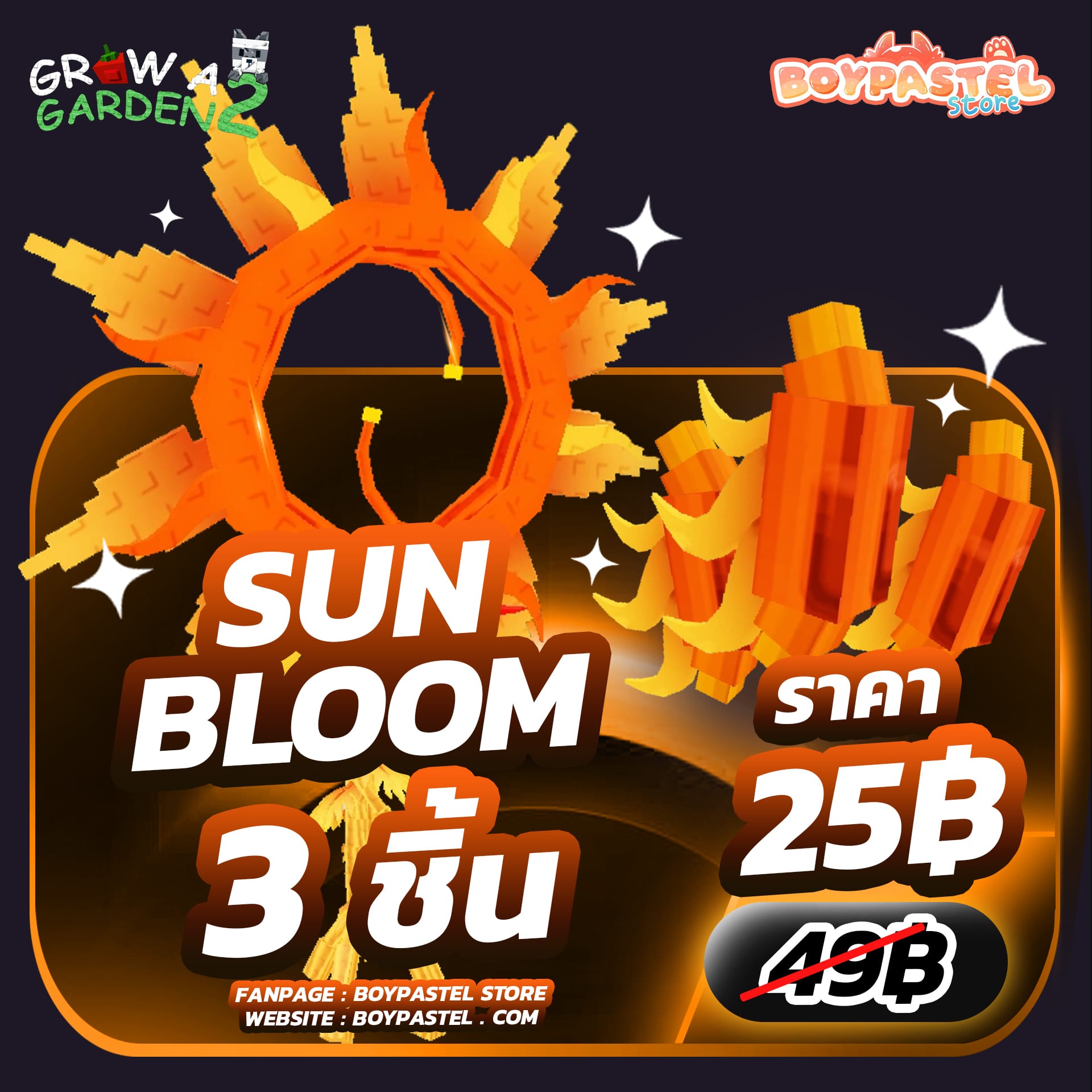 Sun Bloom 3 ชิ้น