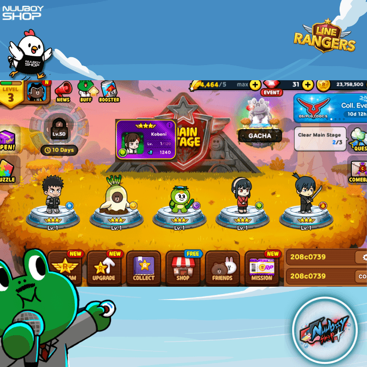 LINE RANGERS ไอดีเทพสุดแกร่ง .