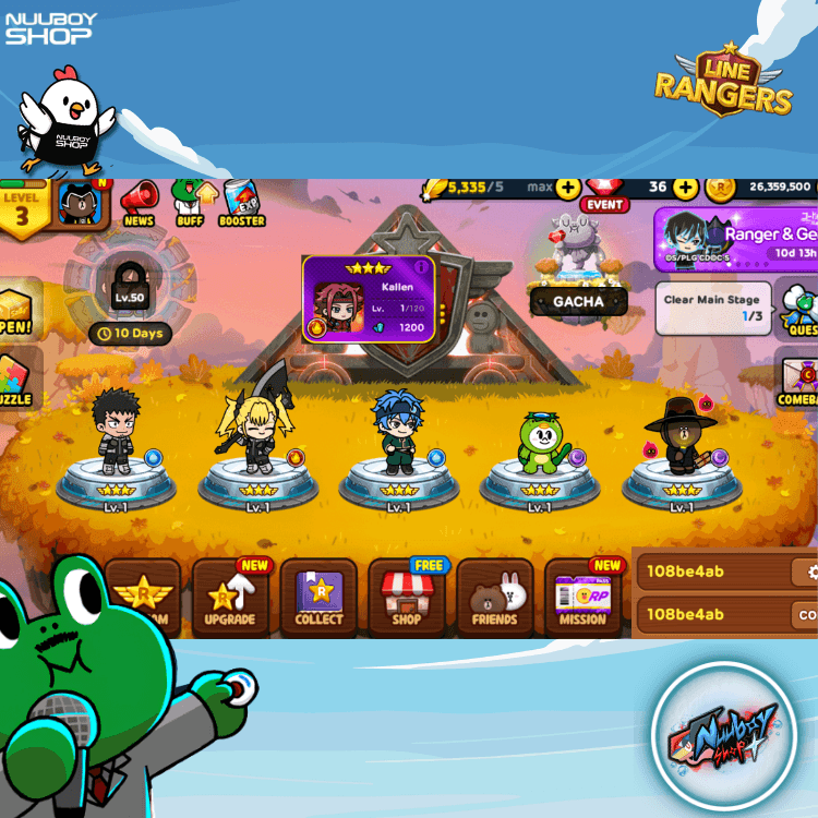 LINE RANGERS ไอดีเทพสุดแกร่ง .