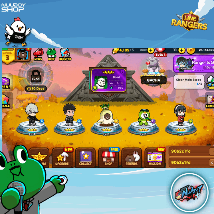 LINE RANGERS ไอดีเทพสุดแกร่ง 