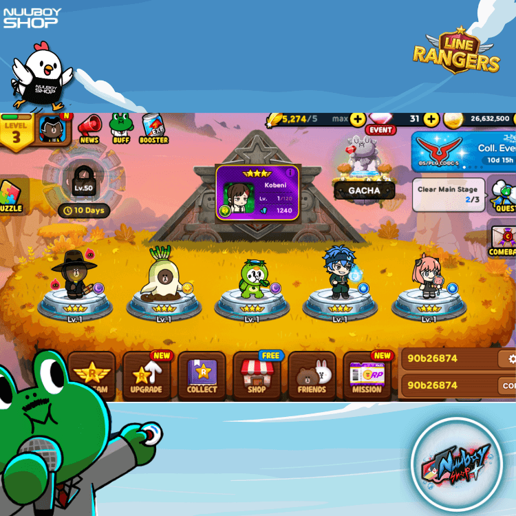 LINE RANGERS ไอดีเทพสุดแกร่ง . 