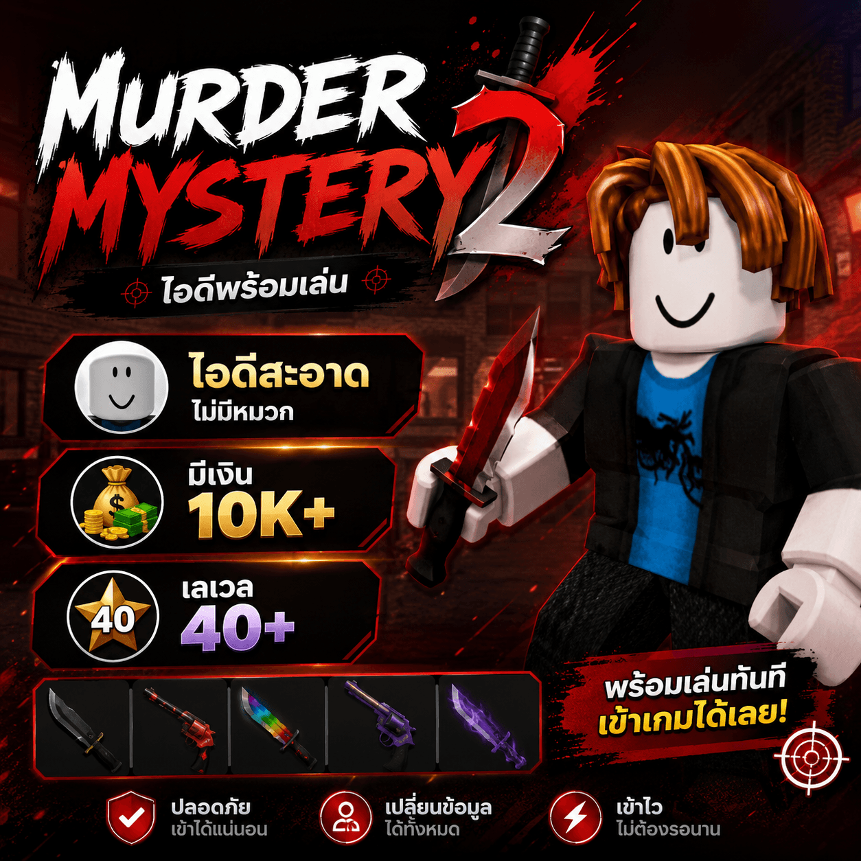 ไก่เงินแมพ Murder Mystery 2 