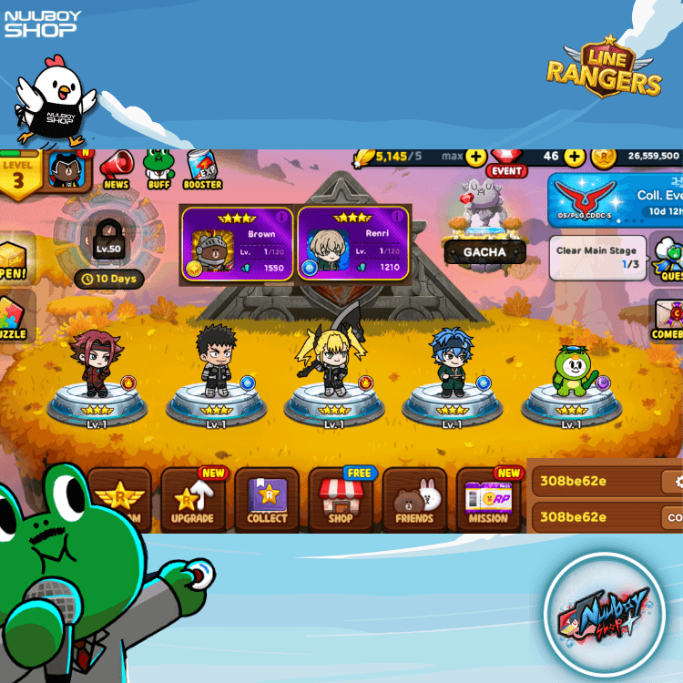 LINE RANGERS ไอดีเทพสุดแกร่ง . 