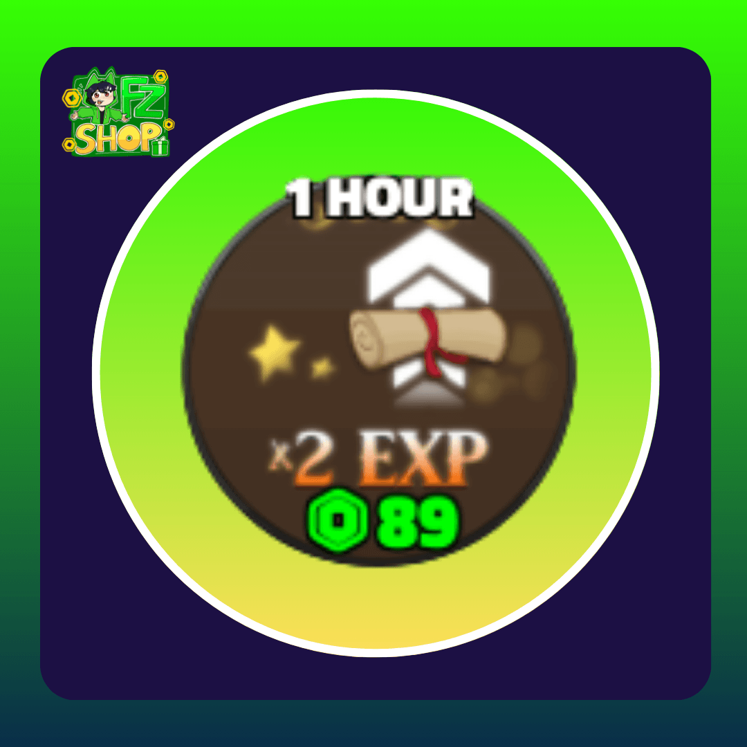 2x Exp Boost 1 Hour