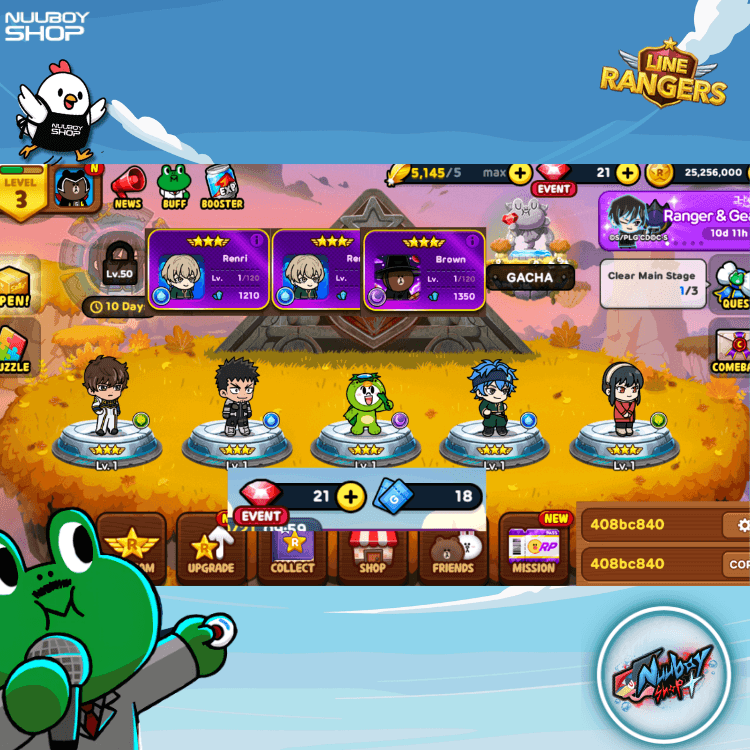 LINE RANGERS ไอดีเทพสุดแกร่ง  