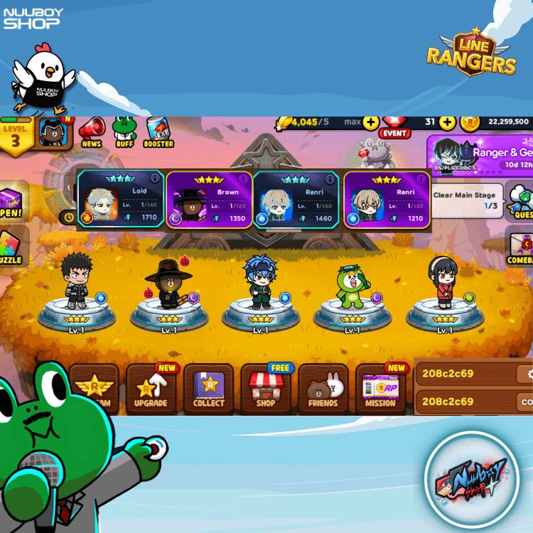 LINE RANGERS ไอดีเทพสุดแกร่ง  