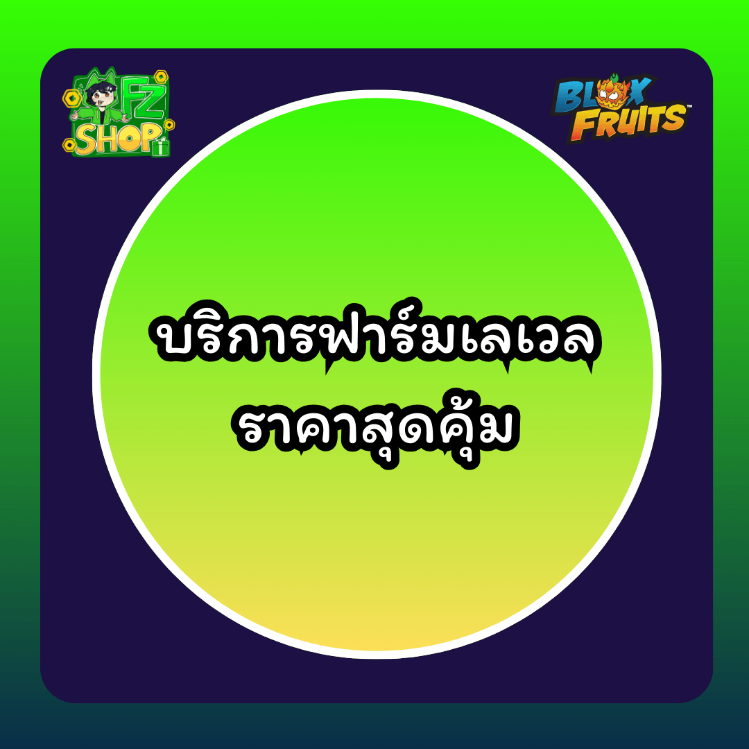 บริการฟาร์มเลเวล ราคาสุดคุ้ม