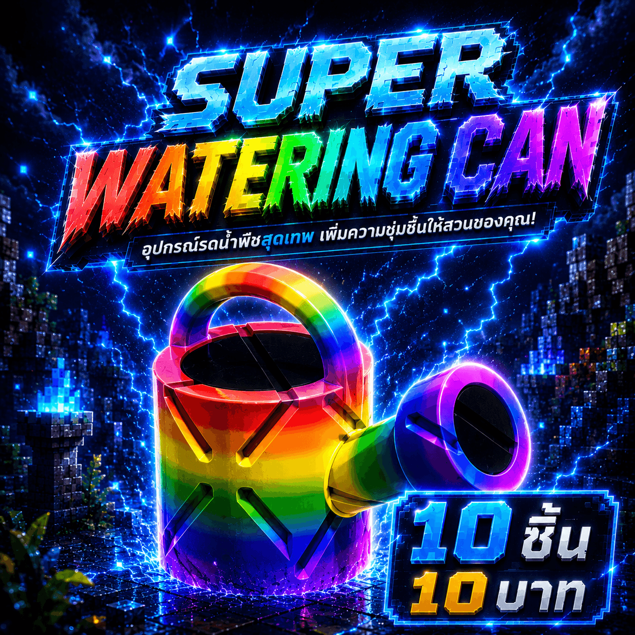 ส่งจดหมาย บัวรุ้ง 10 ชิ้น