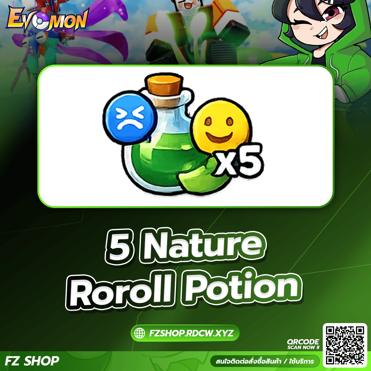 5 Nature Reroll Potion