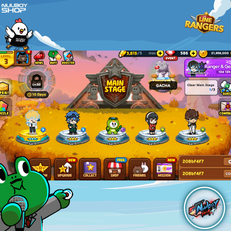 LINE RANGERS ไอดีเทพสุดแกร่ง . 