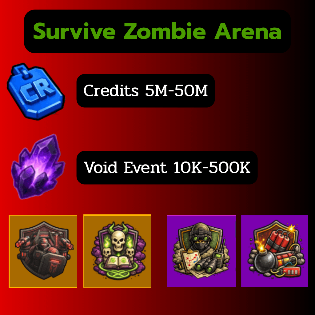 [Survive Zombie Arena] ไก่เงิน 5M-50M อีเว้น 10K-500K