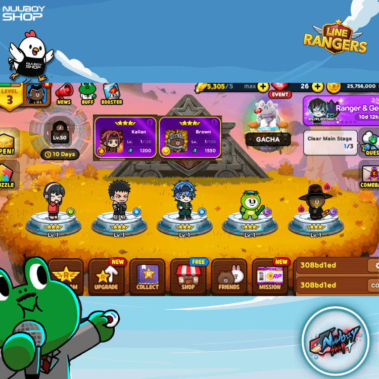 LINE RANGERS ไอดีเทพสุดแกร่ง . 