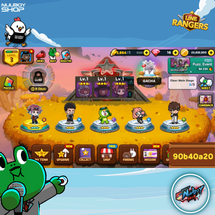 LINE RANGERS ไอดีเทพสุดแกร่ง . 