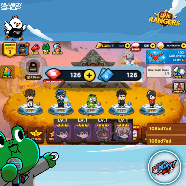 LINE RANGERS ไอดีเทพสุดแกร่ง .