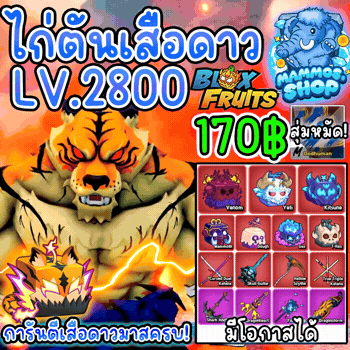 สุ่มไก่ตันเสือดาวมาสครบ Blox Fruits