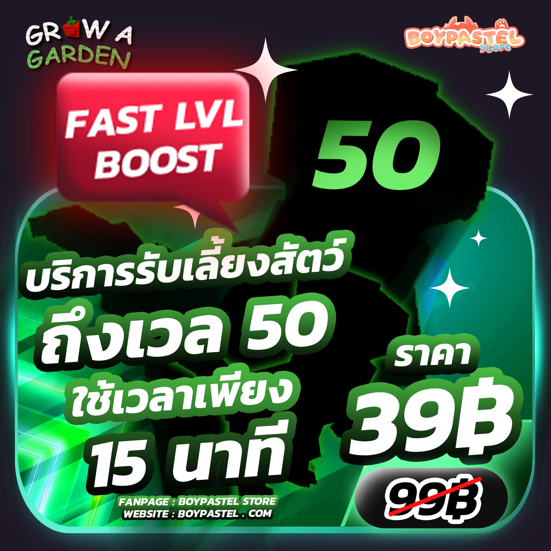 บริการรับดูแลสัตว์เลี้ยงถึงเวล 50