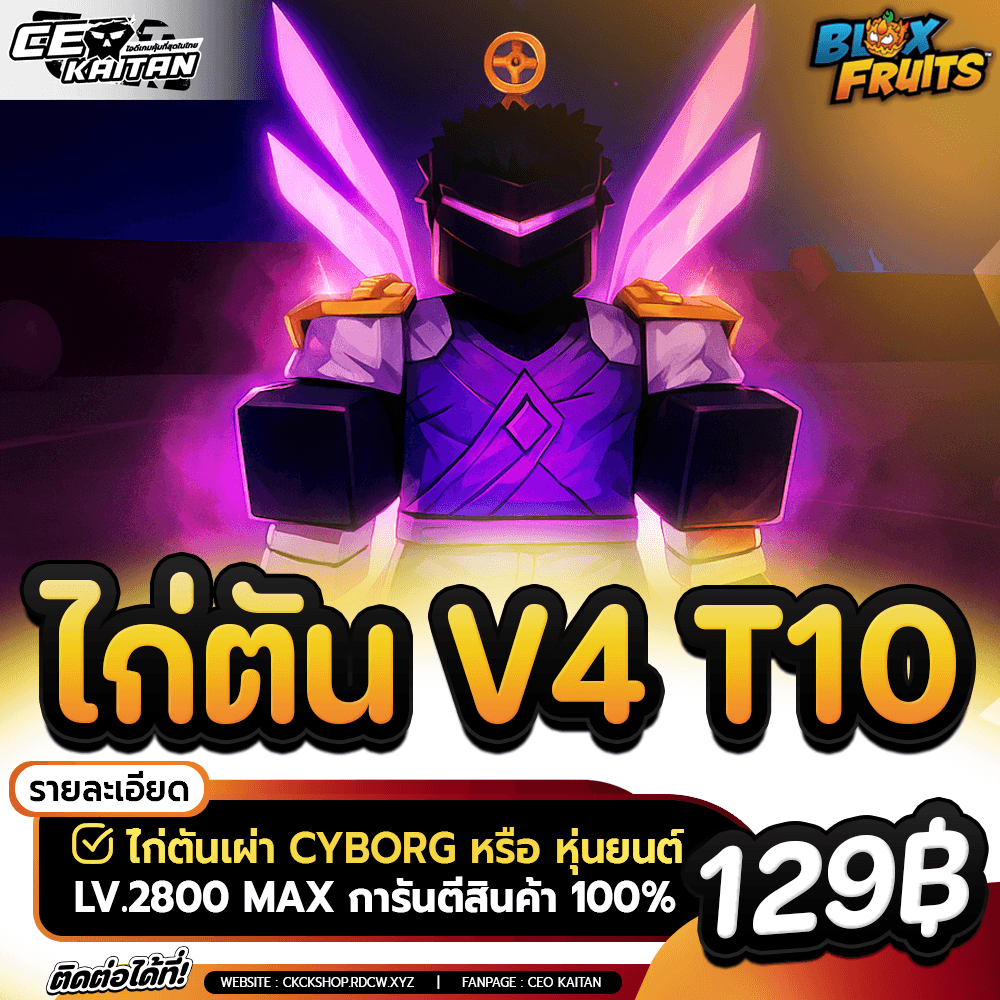🤖ไก่ตัน CYBORG V4 ขั้น10   [การันตีสินค้า100%]