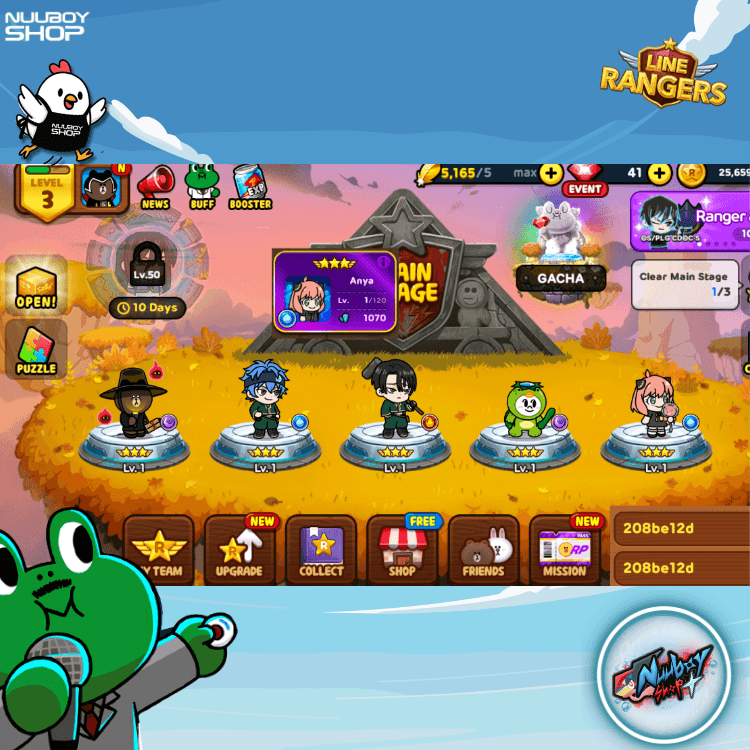 LINE RANGERS ไอดีเทพสุดแกร่ง . 