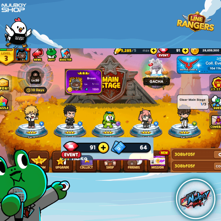 LINE RANGERS ไอดีเทพสุดแกร่ง 