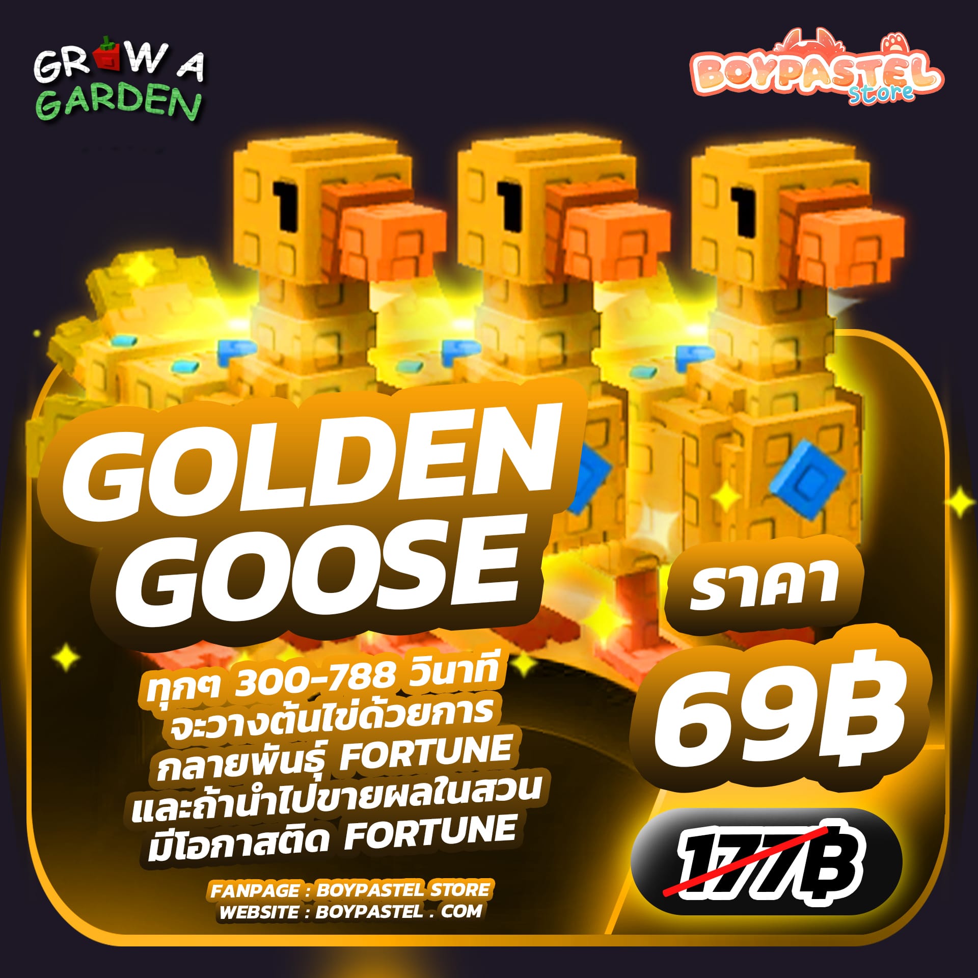 Golden Goose 3 ตัว [Divine]