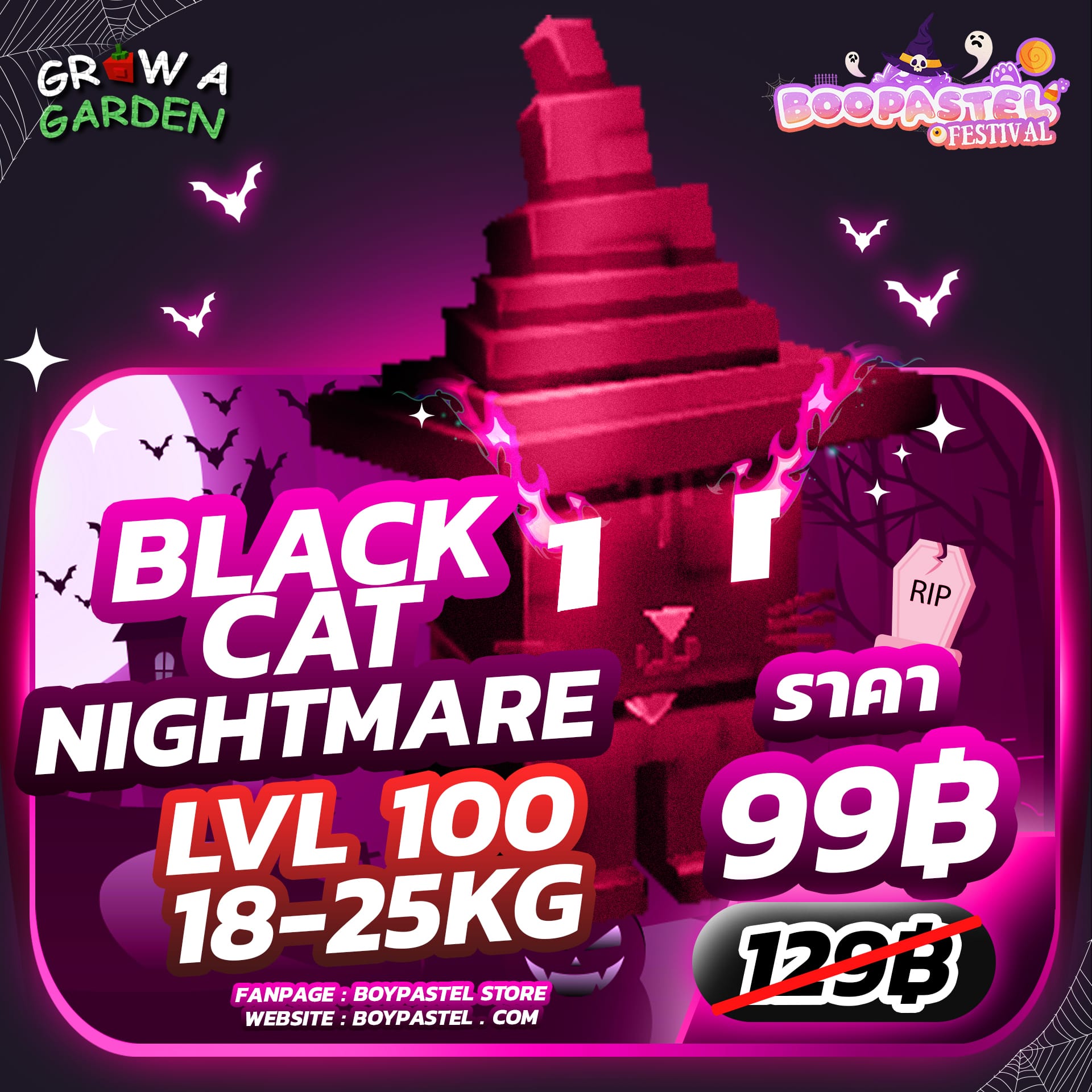 [🎃 HALLOWEEN] Nightmare Black Cat Lvl100