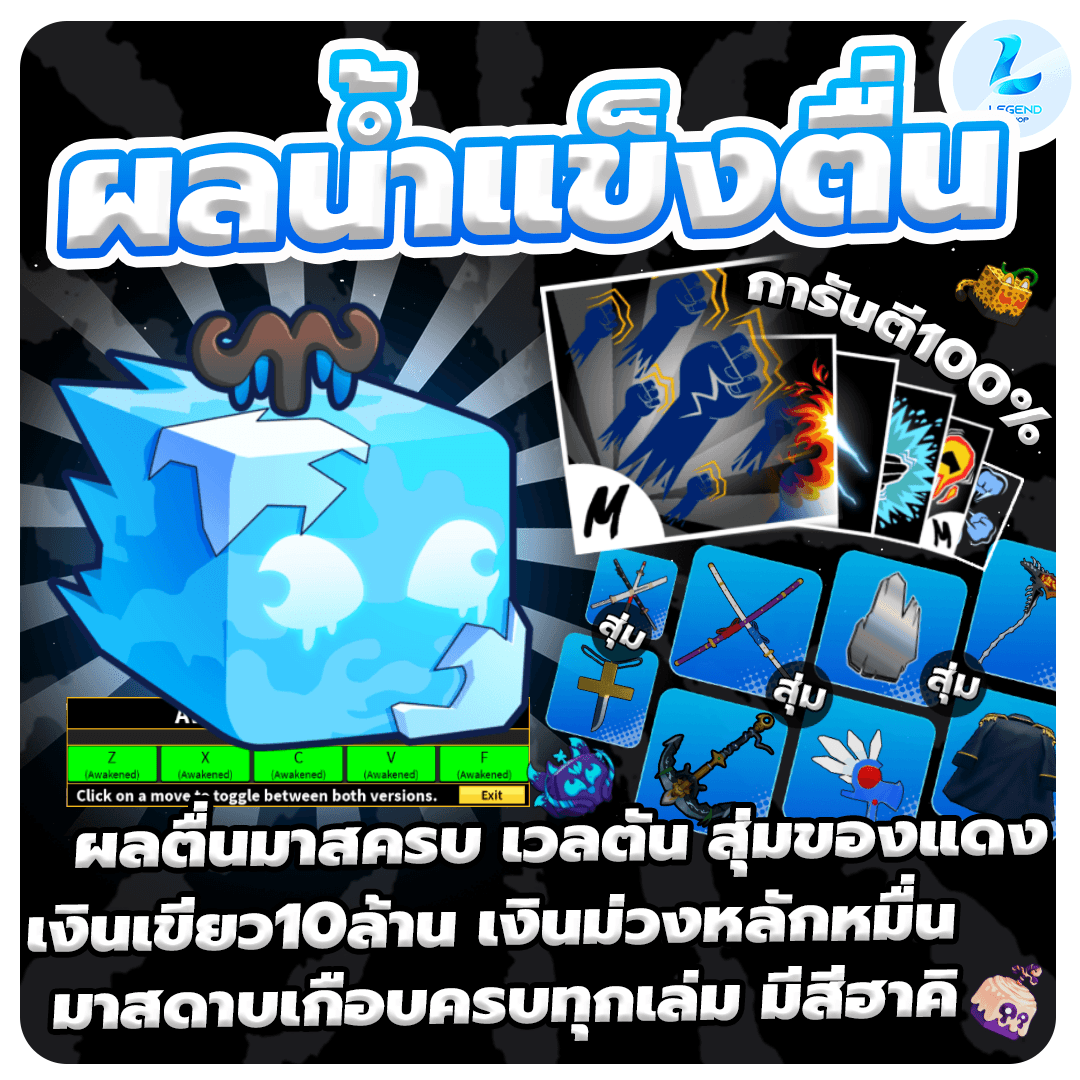 ผลน้ำแข็งตื่น 6หมัด
