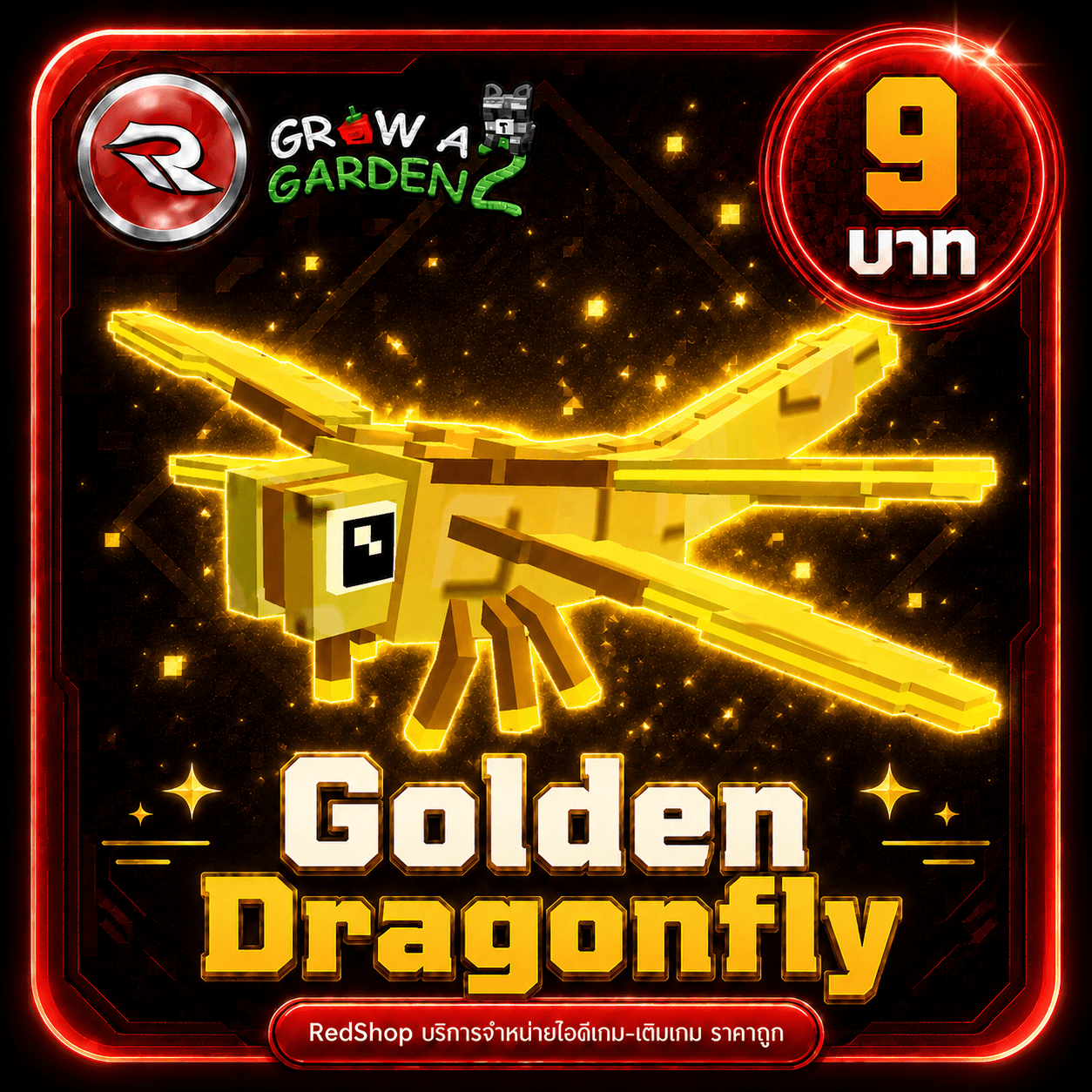 ไอดี ไก่สัตว์เลี้ยง Dragonfly 1 ตัว⚡แมพ Grow a Garden 2⚡การันตีได้สัตว์เลี้ยง100% ระบบส่งกล่องจดหมาย✨
